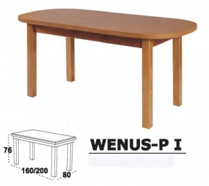 Jídelní stůl WENUS-P I - ovál